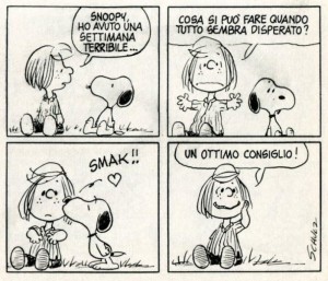 snoopy-bacio